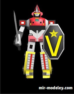 №18310 - GOGGLE V ROBO MECHA (ZRP Papercraft) из бумаги