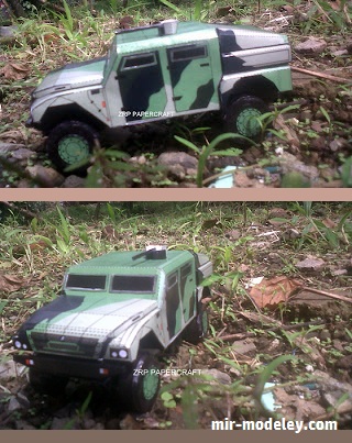 №18311 - Elang Recon Vehicle 4x4 (ZRP Papercraft) из бумаги