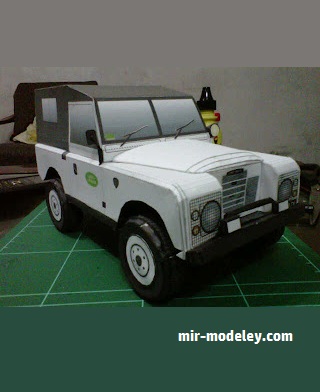 №18303 - LAND ROVER S3 1979 (ZRP Papercraft) из бумаги