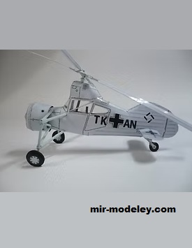 №18366 - Flettner FL265 [Propeller Factory] из бумаги