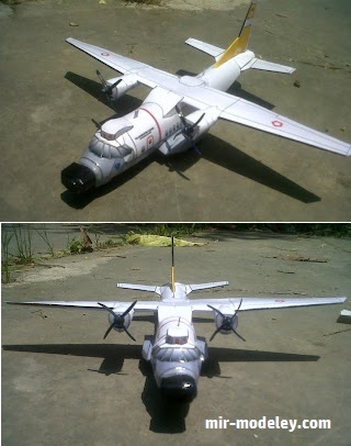 №18307 - CN 235 MPA Indonesian Airforce (ZRP Papercraft) из бумаги