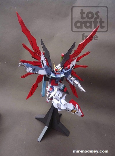 №18331 - ZGMF-X42S Destiny Gundam (Tos Craft) из бумаги