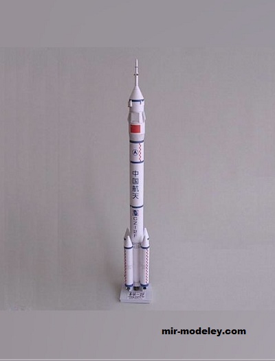 №18334 - Ракета-носитель Великий поход-2F [Udon's Factory] из бумаги