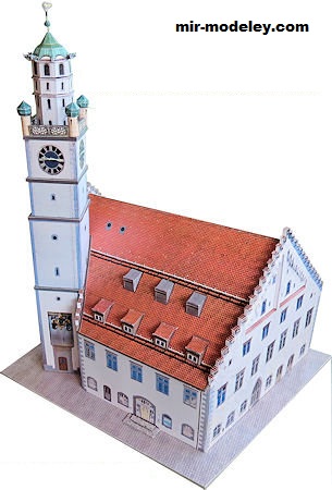 №18442 - Der Blaserturm in Ravensburg [Wediul] из бумаги
