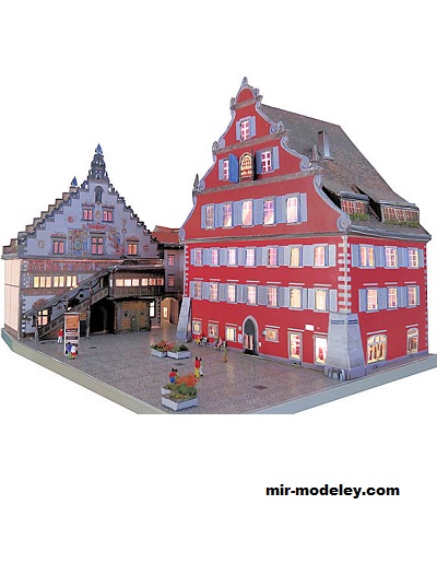 №18445 - Rathaus-Areal Lindau/Bodensee [Wediul] из бумаги