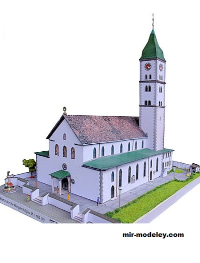 №18451 - Martinskirche Wangen/Allgäu [Wediul] из бумаги