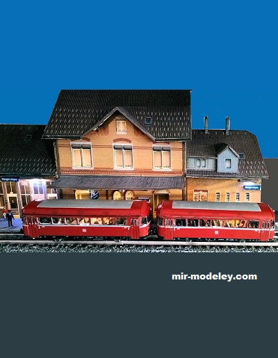 №18455 - Uerdinger Schienenbus VT 95 / VT 98 [Wediul] из бумаги