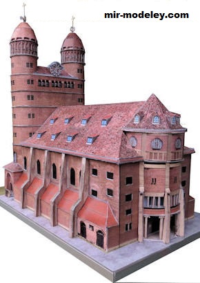 №18443 - Pauluskirche in Ulm/Donau [Wediul] из бумаги
