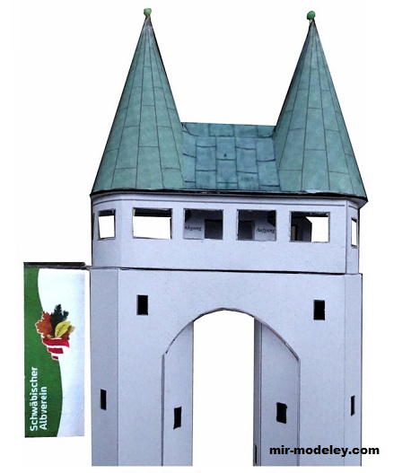 №18470 - Schönbergturm bei Pfullingen [Wediul] из бумаги