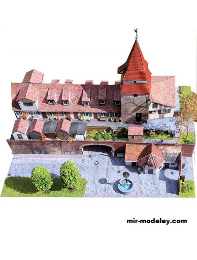№18446 - Zundeltor-Areal Ulm/Donau [Wediul] из бумаги