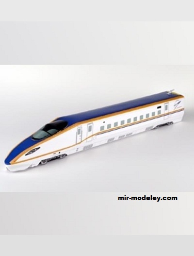 №18427 - Локомотив электропоезда серии W7 сети Синкансэн [West Japan Railway] из бумаги