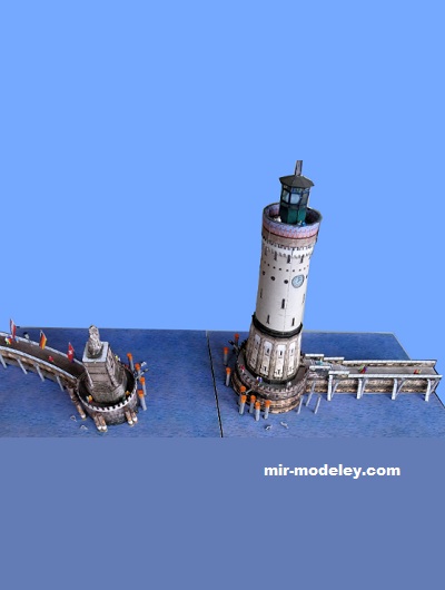 №18454 - Hafeneinfahrt Lindau/Bodensee [Wediul] из бумаги