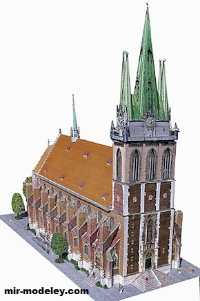 №18457 - Georgskirche in Ulm/Donau [Wediul] из бумаги