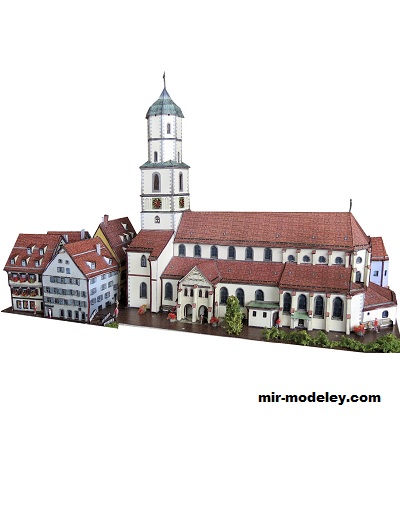 №18466 - Marktplatzareal Biberach a. d. Riss [Wediul] из бумаги
