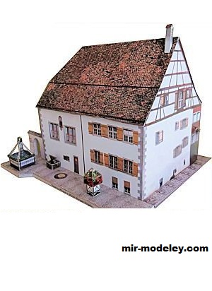 №18438 - Weberzunfthaus in Wangen/Allgäu [Wediul] из бумаги