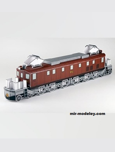 №18416 - Электровоз EF52 [West Japan Railway] из бумаги