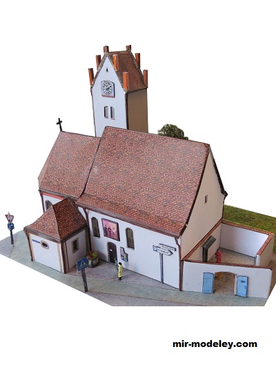 №18475 - Leonhardskapelle Ulm-Söflingen [Wediul] из бумаги