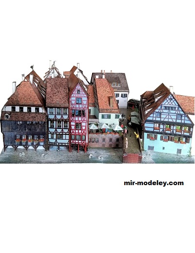 №18467 - Fischerviertel Ulm/Donau [Wediul] из бумаги