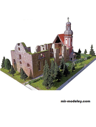 №18444 - Wallfahrtsruine Maria Hilf bei Mühlheim/Donau [Wediul] из бумаги