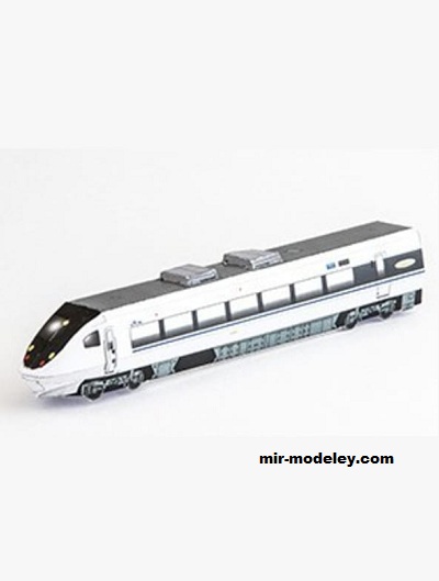 №18413 - Локомотив электропоезда Thunderbird 681 серии [West Japan Railway] из бумаги