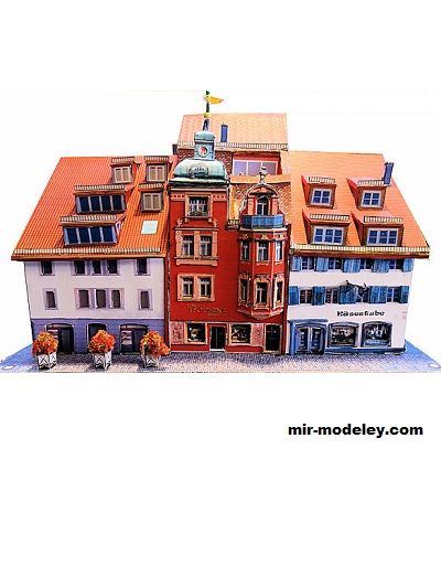№18456 - Bindstraßenzeile Wangen/Allgäu [Wediul] из бумаги
