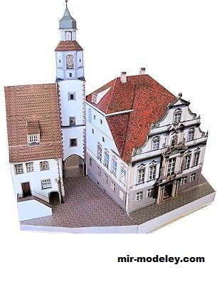 №18430 - Rathaus in Wangen/Allgäu [Wediul] из бумаги