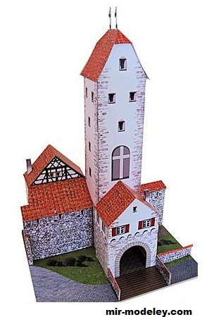 №18436 - ehm. Georgstor in Wangen/Allgäu [Wediul] из бумаги