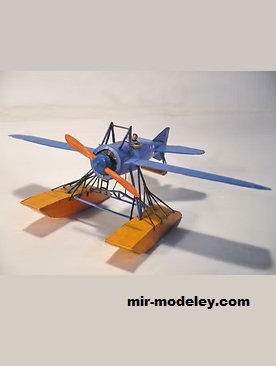 №18378 - Deperdussin Monocoque Seaplane [Propeller Factory] из бумаги
