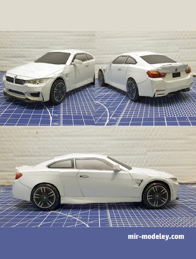 №18562 - Автомобиль BMW M4 [Wongday] из бумаги