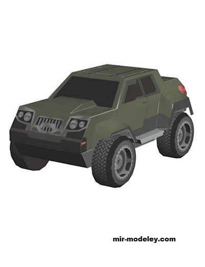 №18499 - Трансформер Балкхед Hummer-HX [Wongday] из бумаги