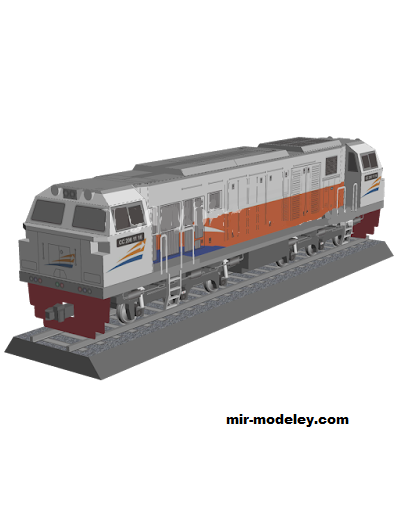 №18536 - Тепловоз GE CM20EMP [Wongday] из бумаги