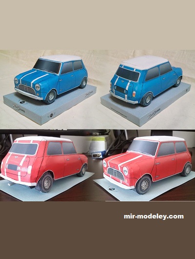 №18508 - Автомобиль Mini Cooper [Wongday] из бумаги