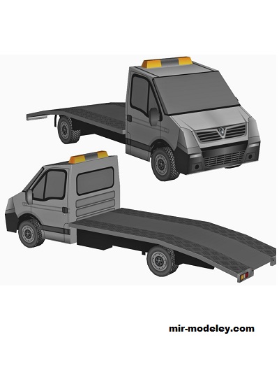 №18513 - Эвакуатор Vauxhall Movano [Wongday] из бумаги