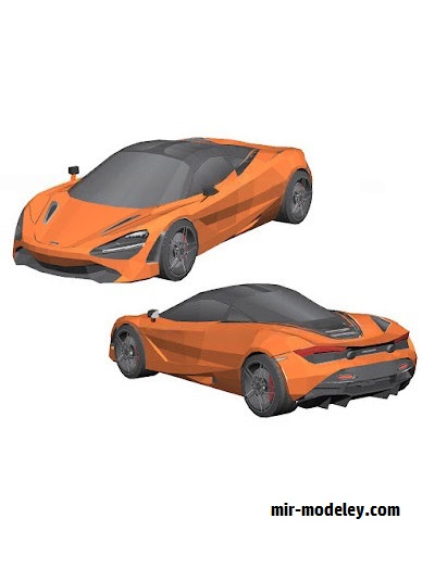 №18546 - Автомобиль McLaren 720S [Wongday] из бумаги