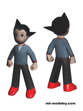 №18495 - Астробой / Astroboy [Wongday] из бумаги