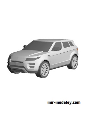 №18573 - Внедорожник Range Rover Evoque [Wongday] из бумаги