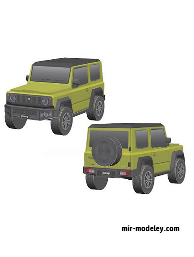 №18548 - Автомобиль Suzuki Jimny Sierra [Wongday] из бумаги