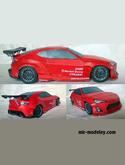 №18543 - Автомобиль Toyota 86 [Wongday] из бумаги