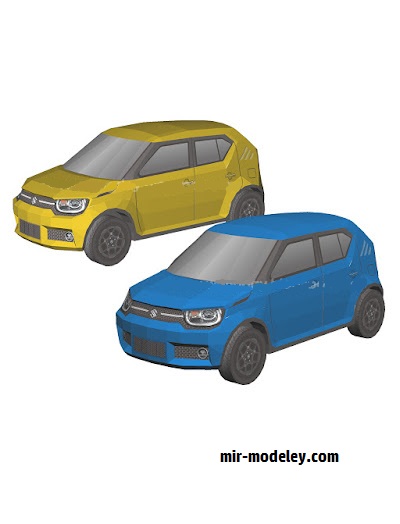 №18545 - Автомобиль Suzuki Ignis [Wongday] из бумаги