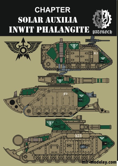 №18568 - Solar Auxilia inwit phalangite (Eli Patoroch / Warhammer 40k) из бумаги