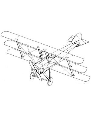 №1854 - Sopwith Triplane [ABC 1979-22] из бумаги