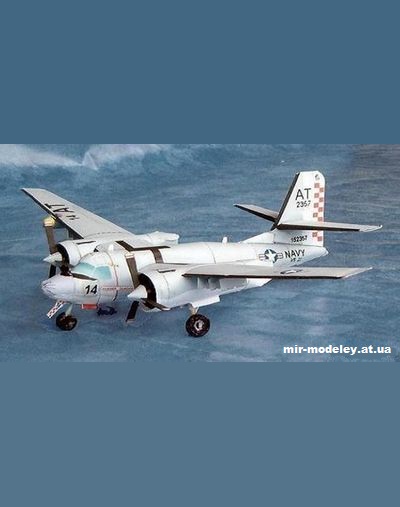 №1897 - Противолодочный самолет Grumman S-2 Tracker [Bob's Card Models] из бумаги