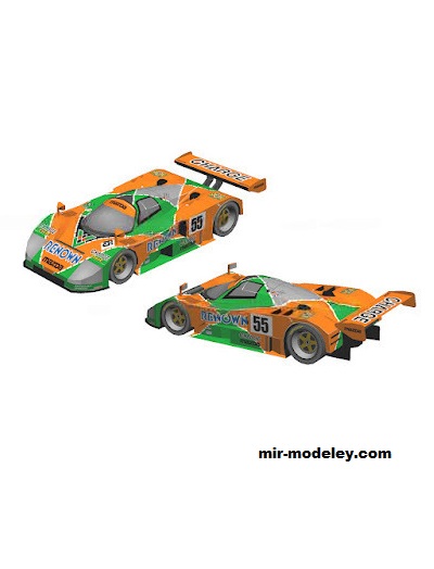 №18653 - Автомобиль Mazda 787B [Wongday] из бумаги
