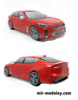 №18581 - Автомобиль KIA Stinger [Wongday] из бумаги