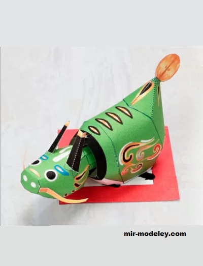 №18609 - Dragon Zodiac Decoration [Pinoart Papercraft] из бумаги