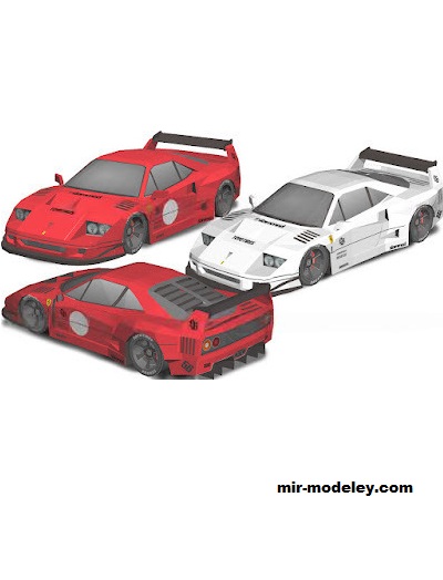 №18646 - Автомобиль Ferrari F40 [Wongday] из бумаги