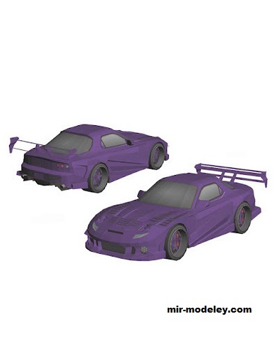 №18650 - Автомобиль Mazda RX-7 Abflug Anubis [Wongday] из бумаги
