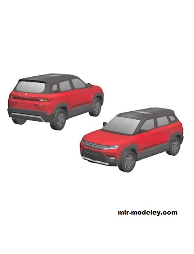 №18661 - Внедорожник Suzuki Brezza [Wongday] из бумаги