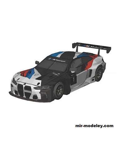 №18658 - Автомобиль BMW M4_GT3 [Wongday] из бумаги
