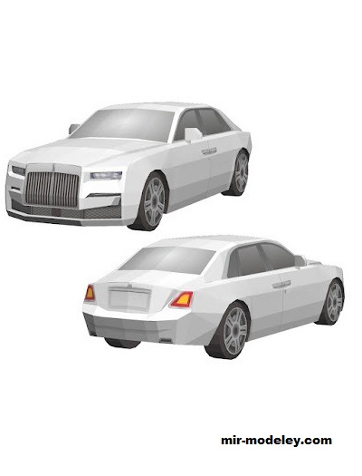 №18632 - Автомобиль Rolls-Royce Ghost [Wongday] из бумаги